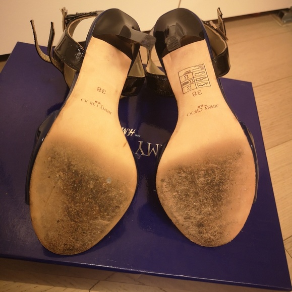 Jimmy Choo for HM Bondage peep-toe Stilettos - Picture 7 of 8